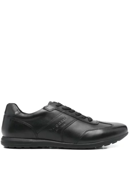 Sneakerși Bugatti cu șireturi din dantelă negru