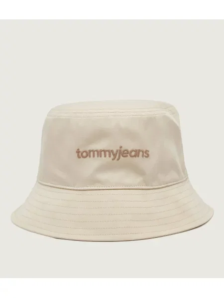 Tommy Jeans Kalap Tjm Script Logo Bucket bézs