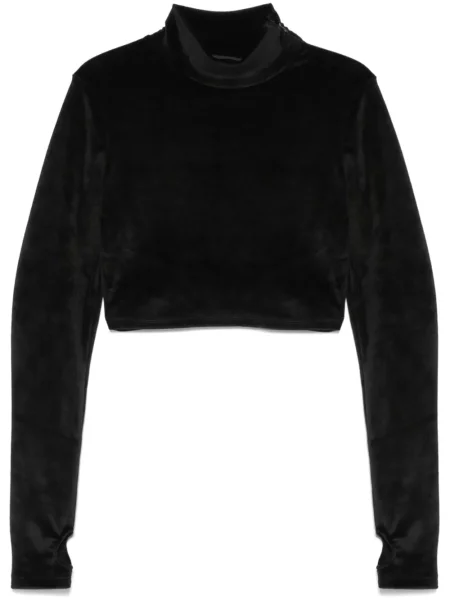 Aksamitna koszulka Gcds czarna