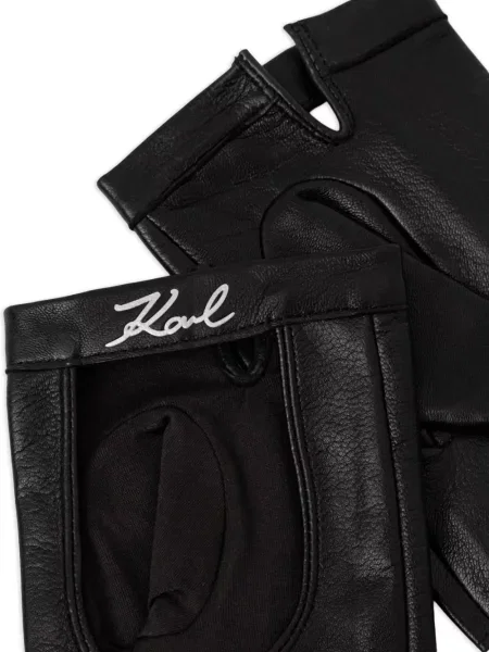 Mănuși Karl Lagerfeld din piele negru