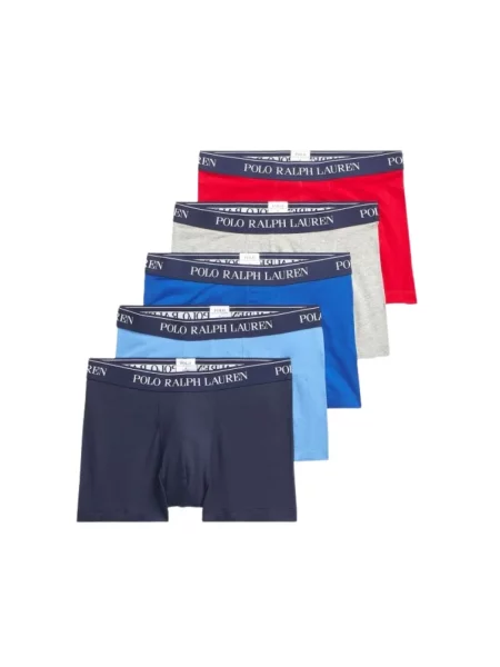 Koszulka polo Polo Ralph Lauren Underwear z paskiem klasyczna ze stretchu szara