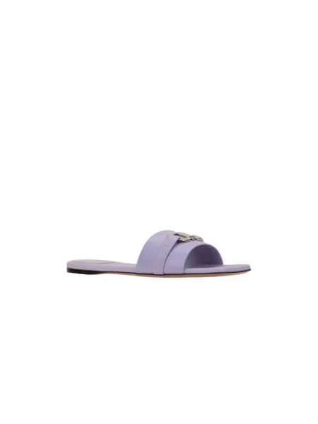 Klapki Ferragamo fioletowe