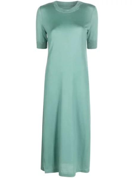 Rochie maxi Barrie din cașmir lungă de costum verde