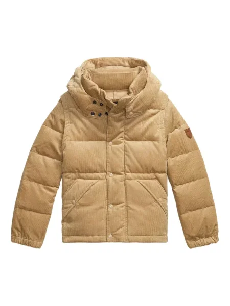 Kurtka puchowa dziecięca Polo Ralph Lauren brązowa