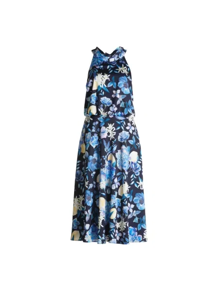 Sukienka koktajlowa Vera Mont granatowa