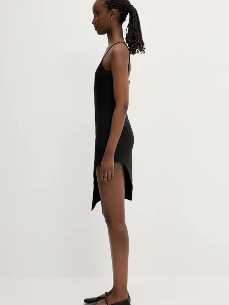 Сукня Coperni Tailored Asymmetric mini пряма чорний