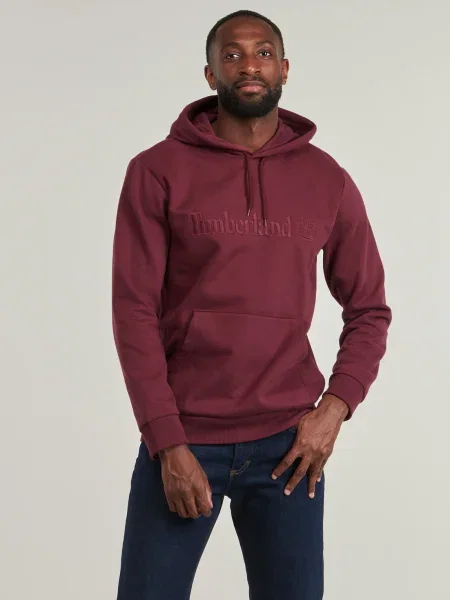Hanorac cu glugă Timberland cu broderie bordo