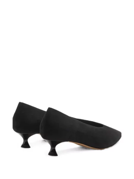 Pantofi cu toc Casadei din piele de căprioară negru