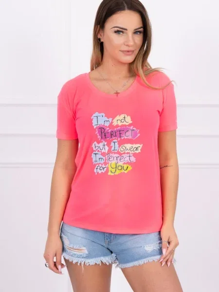 Bluză Kesi cu imagine roz