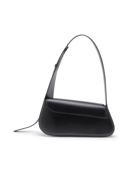 Torebka skórzana Santoni skórzana czarna