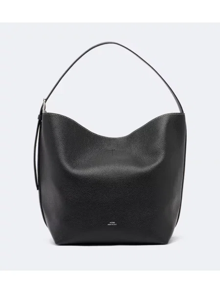 Cu centură geantă shopper Toteme din piele negru