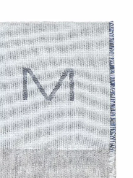 Fular Max Mara cu franjuri gri