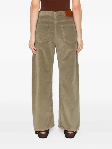 Pantaloni Studio Nicholson de catifea cord verde