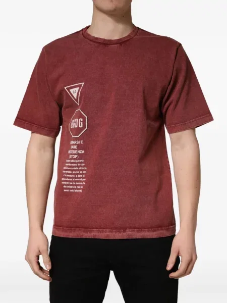 Tricou Dolce & Gabbana cu imagine roșu