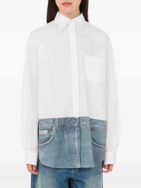 Cămașă Moschino lungă alb