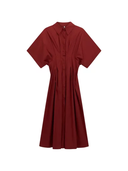 Gulerat rochie tip cămașă Liviana Conti de costum roșu