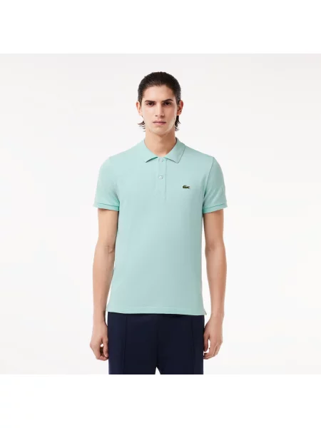 Lacoste Koszulka Polo Slim Fit Petit Piqué zielona