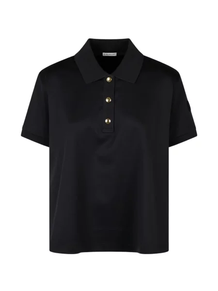 Tricou polo Moncler cu autograf albastru