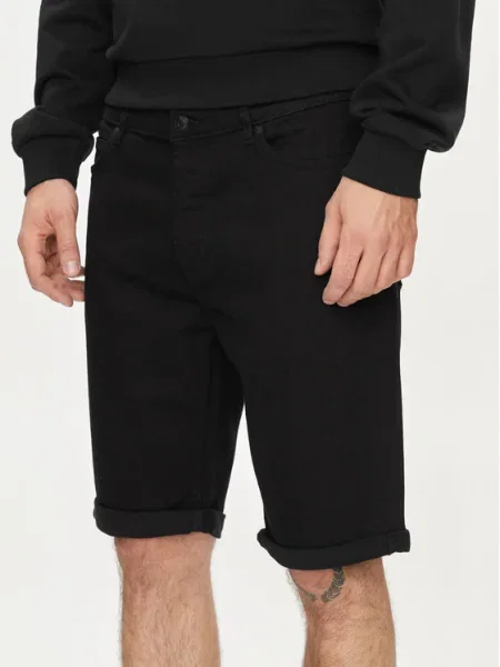 Hugo Pantaloni scurți de blugi Tapered Fit negru