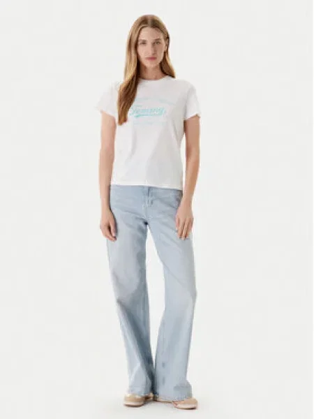 Tričko Tommy Jeans bílé