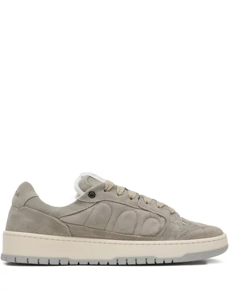 Sneakerși Santha din piele de căprioară gri