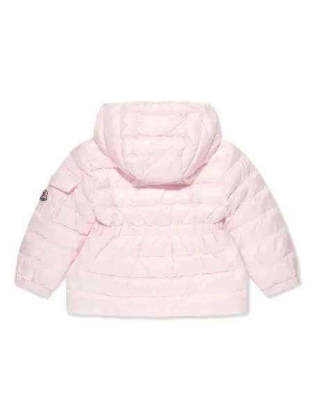 Пухено яке Moncler Enfant розово