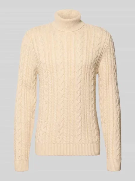 Sweter z dzianiny o kroju slim fit z domieszką bawełny model Callum' Jack & Jones Premium