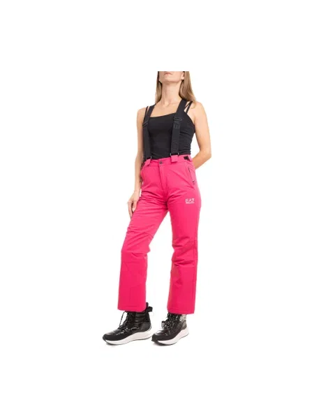 Pantaloni Emporio Armani Ea7 roșu