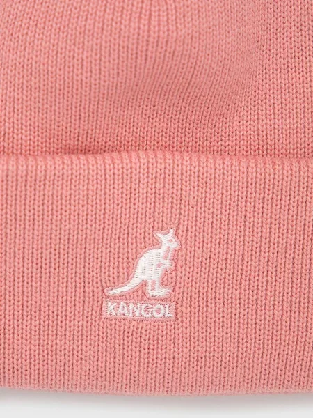 Шапка Kangol з товстого трикотажу рожевий