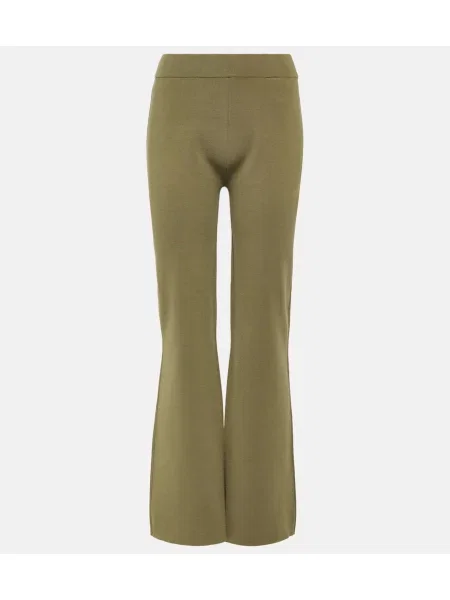 Pantaloni Joseph de mătase verde
