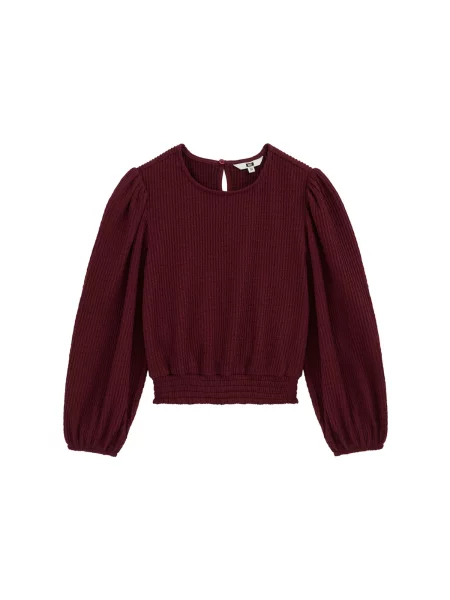 WE Fashion Bluză burgundy roșu