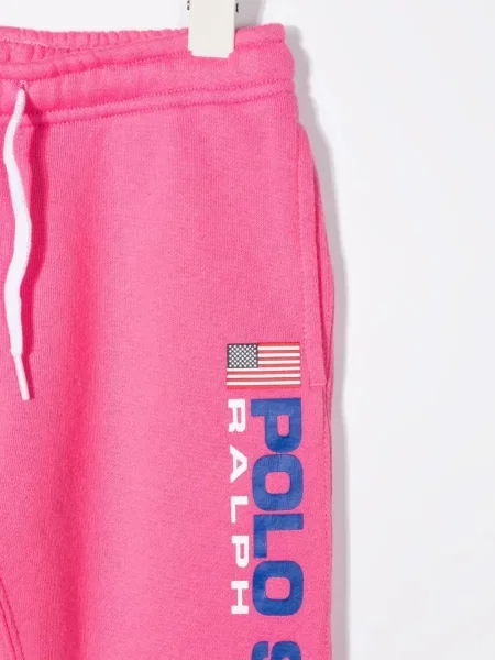 Spodnie dziecięce Polo Ralph Lauren różowe