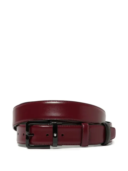 Кожаный колан Montblanc червено