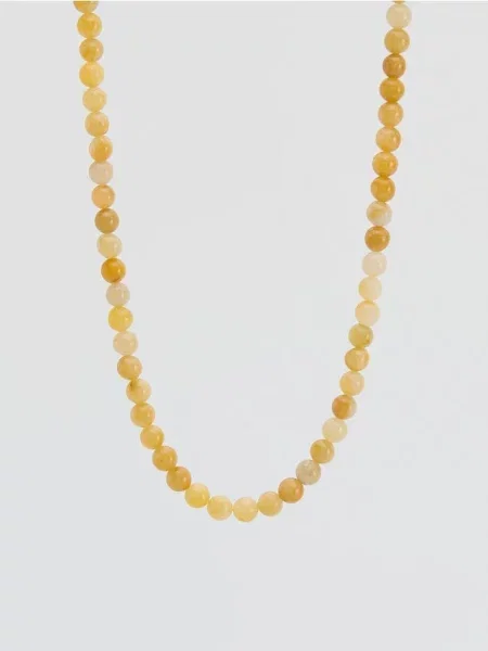 Ожерелье Reserved с камнями желтое