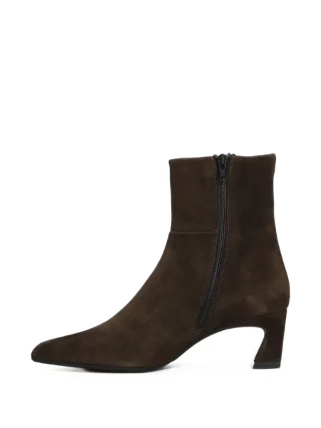 Botine Evaluna din piele de căprioară maro