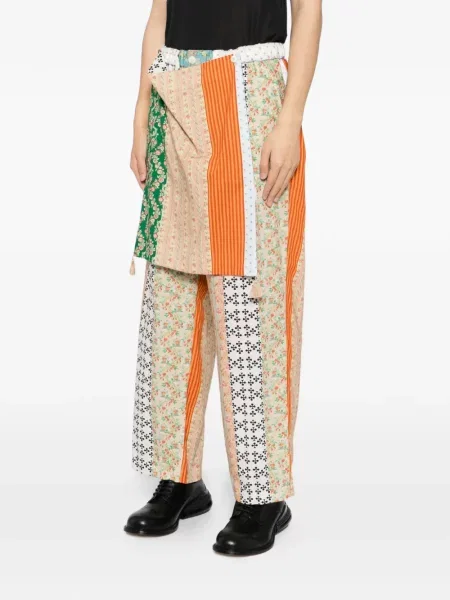Gėlėtos raštuotos kelnės Midorikawa
