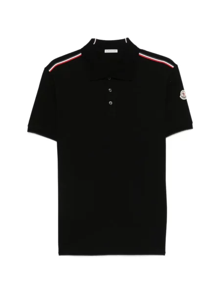Polo Moncler cu dungi negru
