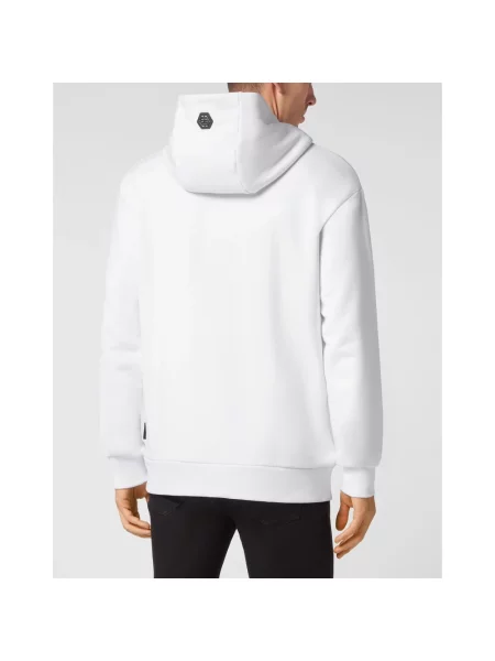 Bluza z kapturem Philipp Plein z kapturem biała