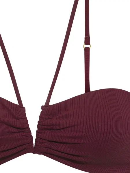 Copenhagen Studios Sutien costum de baie vin roșu