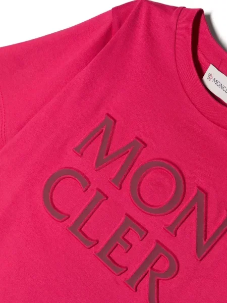 Dětské tričko Moncler Enfant růžové