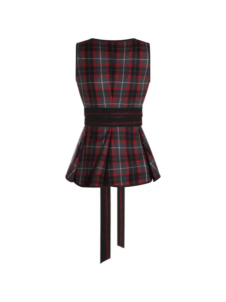 Καρό τοπ Vivienne Westwood με σχέδιο γκρι