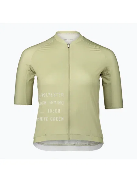 Дамска колоездачна тениска POC Pristine Print prehnite green зелено