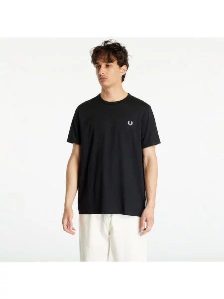 Fred Perry t-shirt Ringer T-Shirt z aplikacją czarny