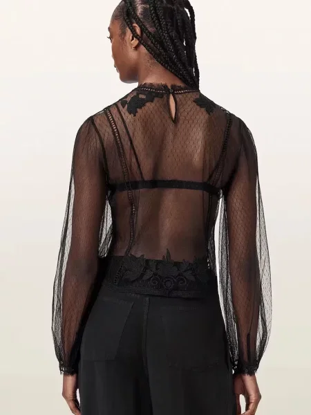 AllSaints bluză pentru femei CESCA negru