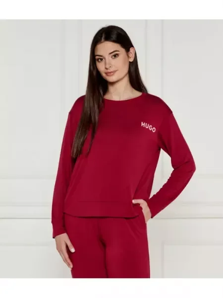 Hugo Bodywear Top de pijama Unite | Relaxed fit bordo