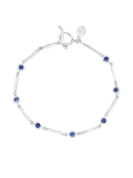 Сапфир гривна Dower And Hall сребристо