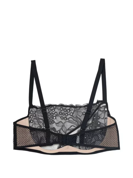 Sutien bandeau Chantelle din dantelă negru