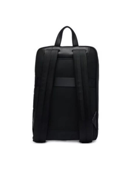 Ruksak Calvin Klein Ssnl Raised Logo Double Pocket B crna