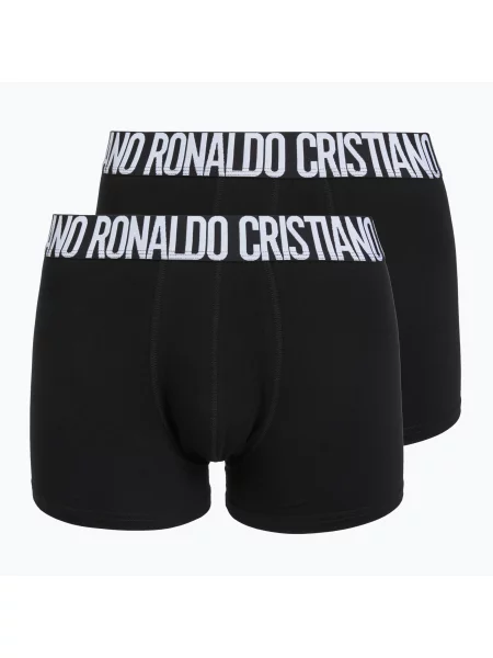 Boxeri pentru bărbați Fashion Trunk 2 pack black negru