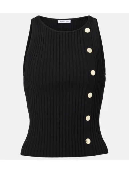 Top Veronica Beard tricotate negru